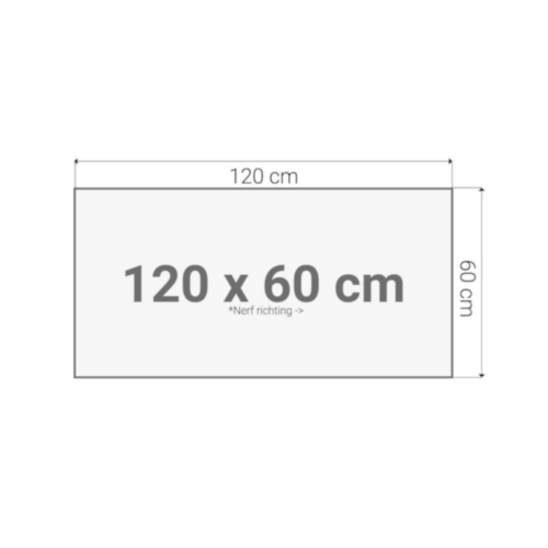 Recht blad 120x60cm