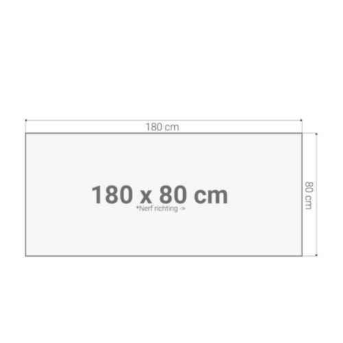 Recht blad 180x80cm