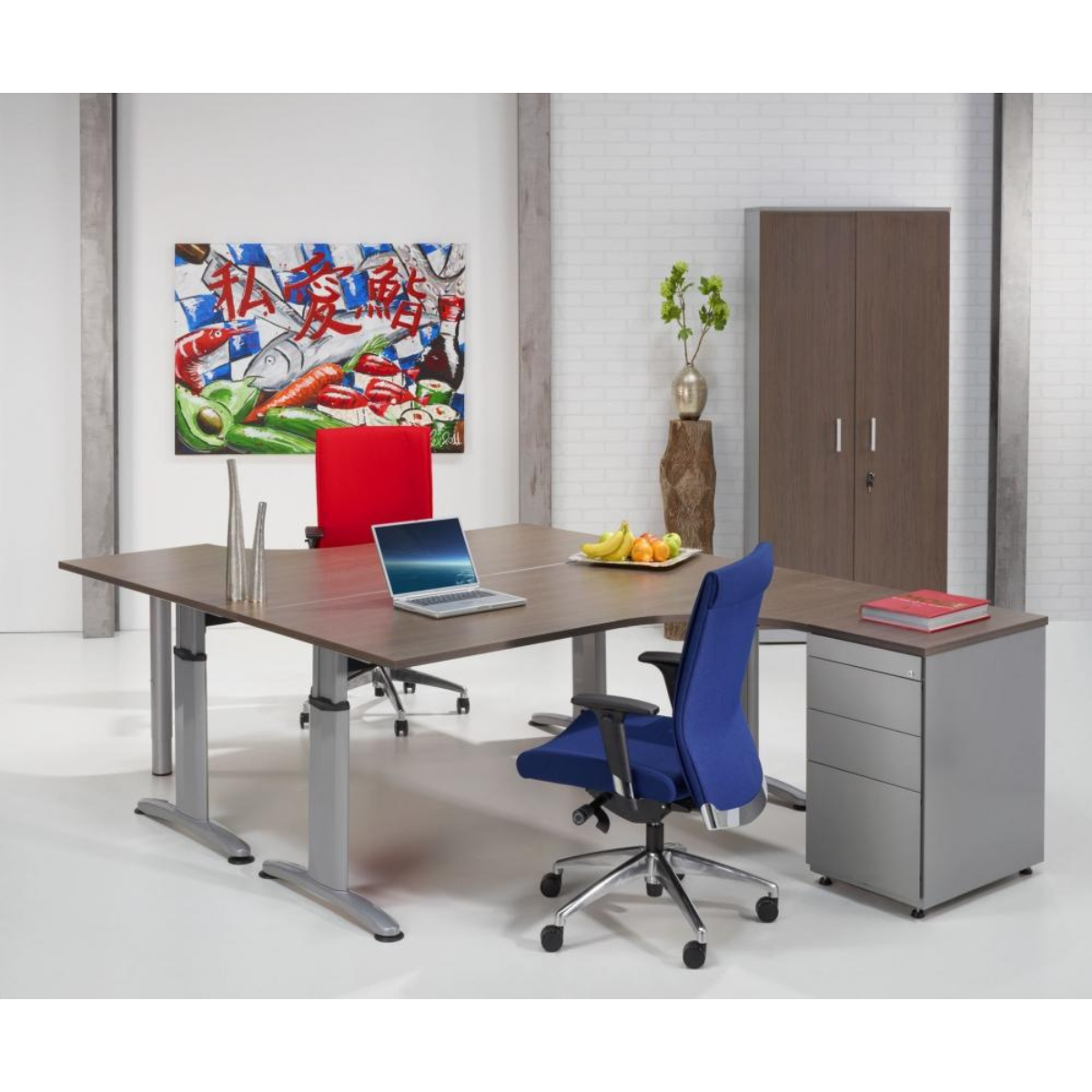 Hoekbureau '2T' rechts 160/80 x 120/60 cm - Afbeelding 6