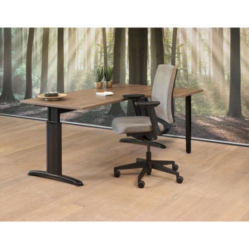 Hoekbureau '2T' rechts 160/80 x 120/60 cm