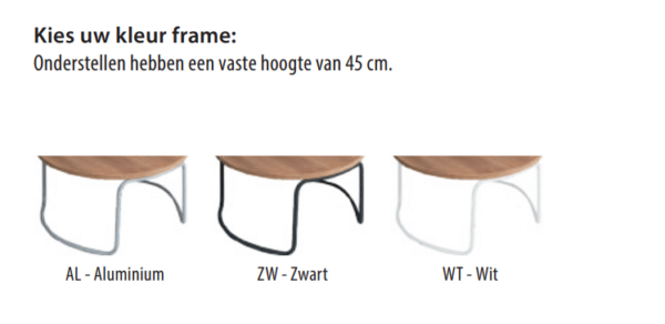 Alfa Lounge framekleuren | Kantoormeubelen Nederland