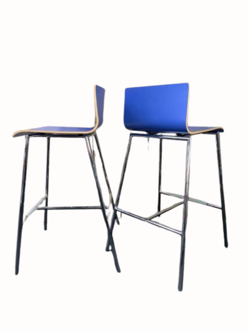 Barkruk blauw