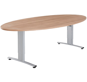 Basic ellipsvormige vergadertafel | Kantoormeubelen Nederland
