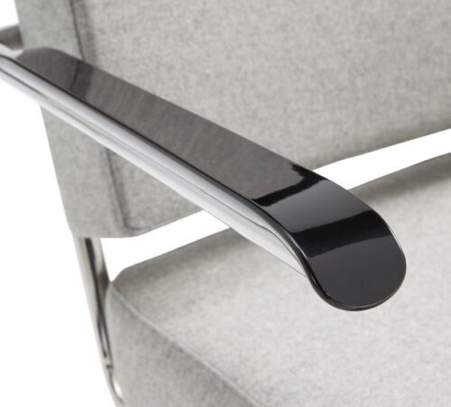 Design fauteuil in Licht grijs Wolvilt stof 3 | Kantoormeubelen Nederland