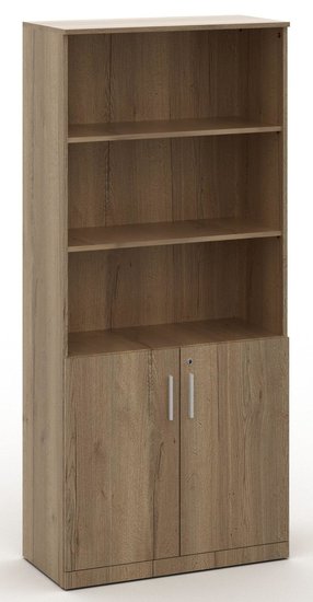Half open houten kast Manager 200x90x42cm 1 | Kantoormeubelen Nederland