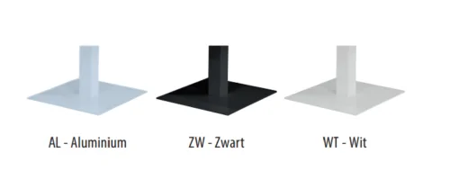 Kolom framekleuren vierkant | Kantoormeubelen Nederland