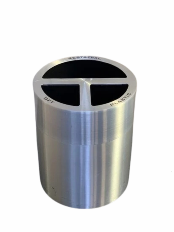 Prullenbak Geborsteld Aluminium