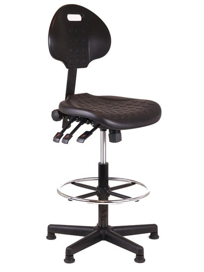 Werkstoel Ergonomic Cathedra 2570 PU hoog model 1 | Kantoormeubelen Nederland