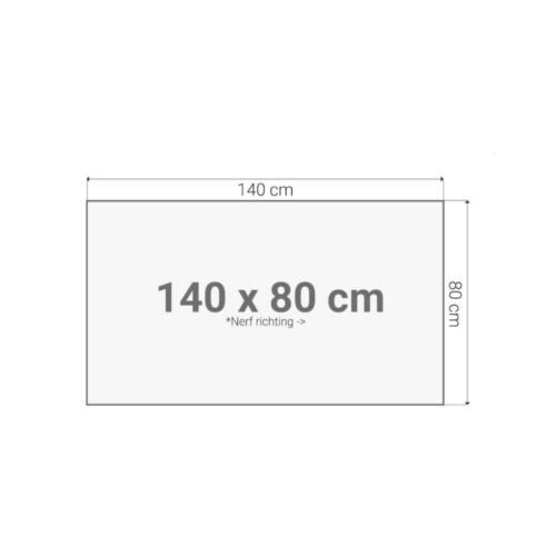 Recht blad 140x80cm