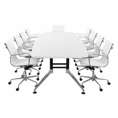 vergadertafel 320 x 120 wit dsign | Kantoormeubelen Nederland