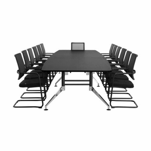 vergadertafel 440 x 140 zwart