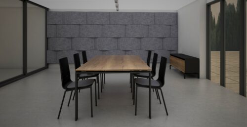 Cube vergadertafel 220x110cm | Kantoormeubelen Nederland
