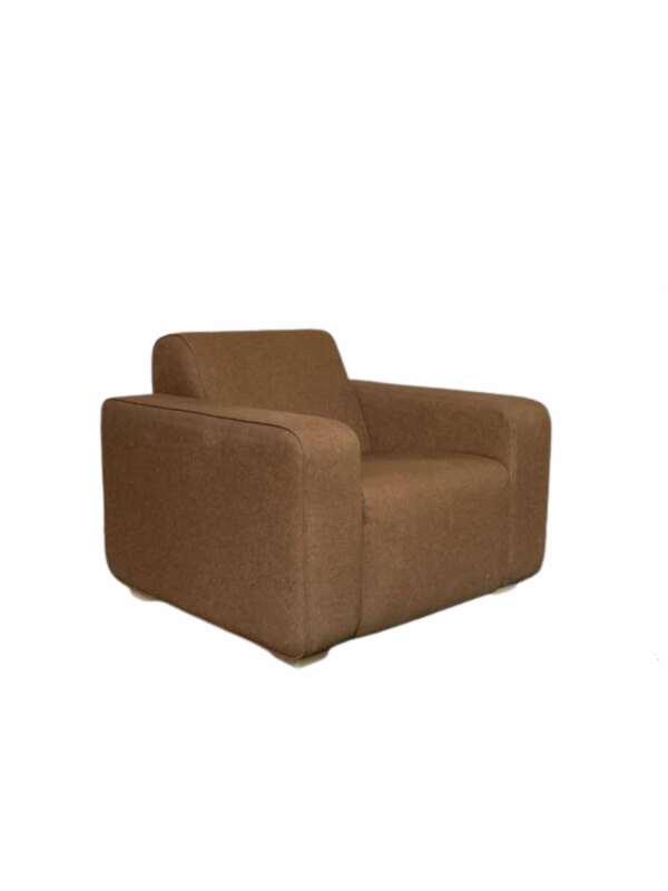 Palau fauteuil bruin gestoffeerd - Afbeelding 2