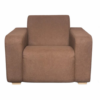Palau fauteuil bruin gestoffeerd