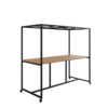 Huislijn Move vergader- en kantinetafel, met rooster dakelement, diverse afmetingen, hoogte 110 cm, inclusief 4 wielen