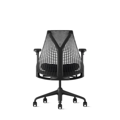 Herman Miller Sayl Bureaustoel Zwart Gestoffeerd Gebruikt 2 | Kantoormeubelen Nederland