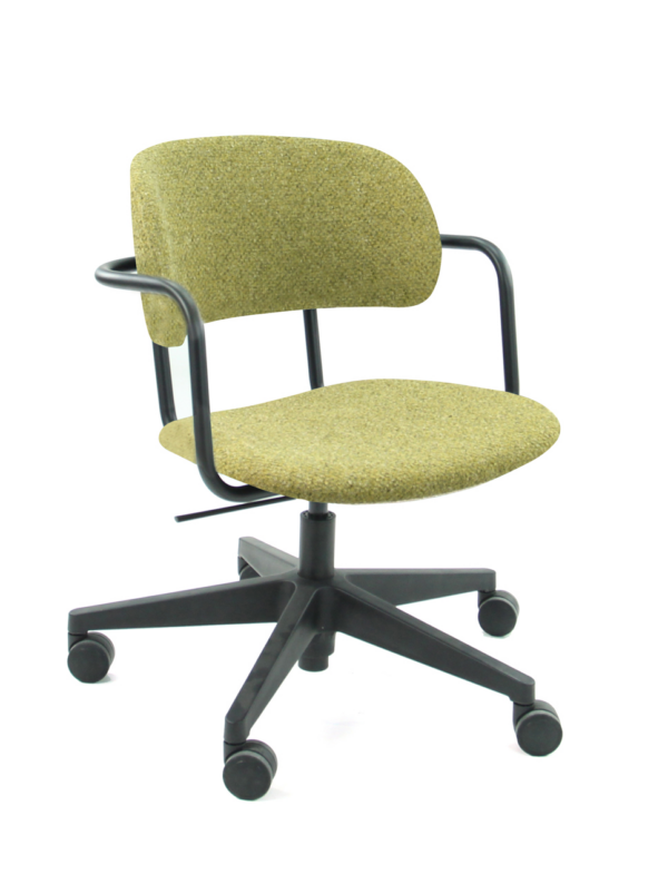 Design fauteuil HOMY Society Mustard | Kantoormeubelen Nederland
