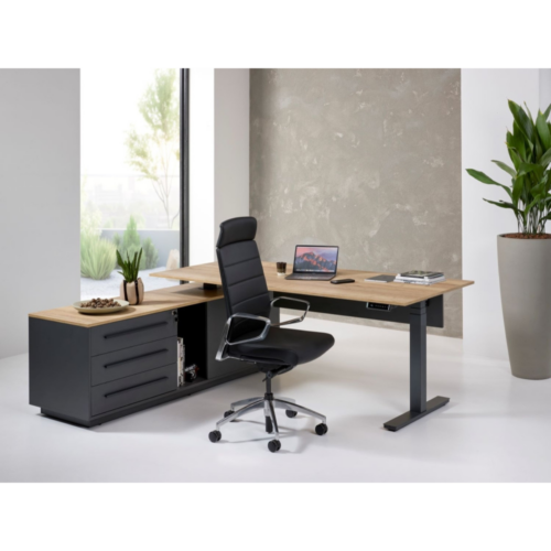 KMNL Office Cube directie zit/sta bureau 224x180cm