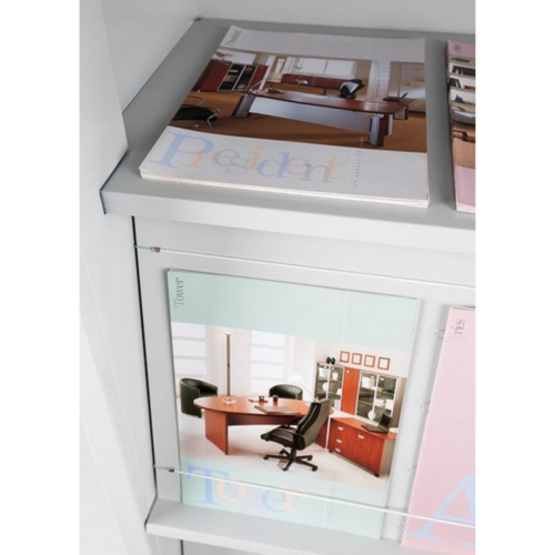 Tijdschriftenkast met onderkast 195x100x42cm - Afbeelding 9