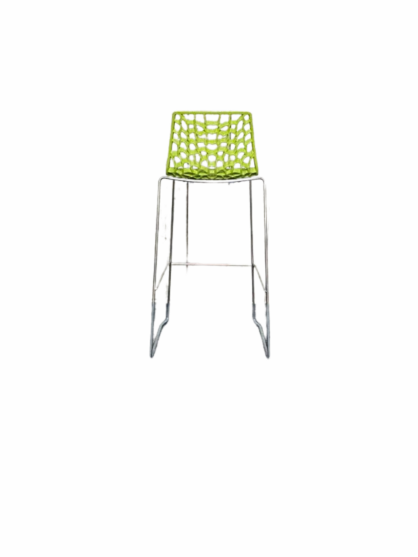 Design barkruk chroom groen - Afbeelding 2