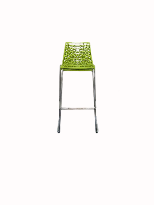 Design barkruk chroom groen 3 | Kantoormeubelen Nederland