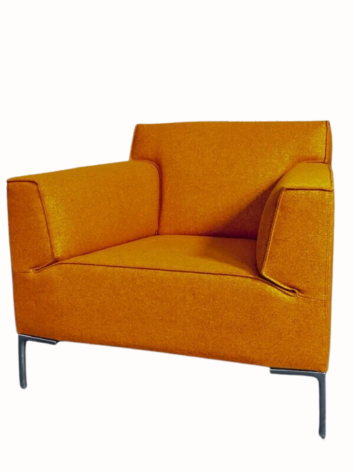 Design on stock Bloq fauteuil oranje 1 | Kantoormeubelen Nederland