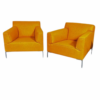 Design on stock Bloq fauteuil oranje 2 | Kantoormeubelen Nederland