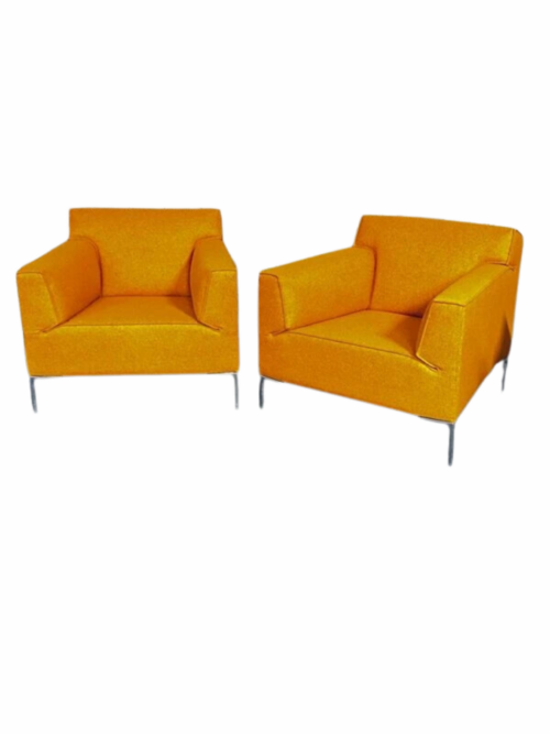 Design on stock Bloq fauteuil oranje | Kantoormeubelen Nederland