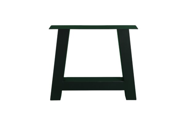 Metalen A poot set stalen frame houten tafel zwart 4 | Kantoormeubelen Nederland