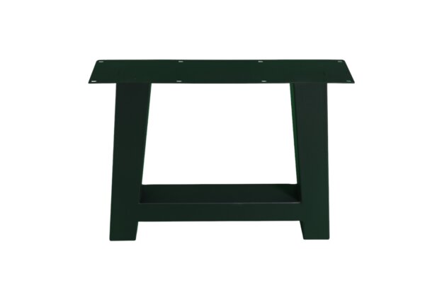 Metalen A poot set stalen frame houten tafel zwart 6 | Kantoormeubelen Nederland