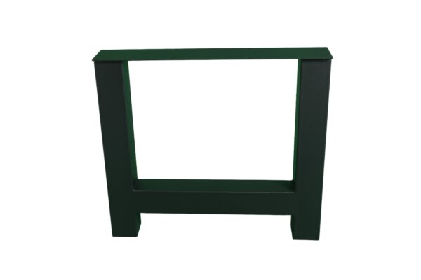 Metalen H poot set stalen frame houten tafel zwart 3 | Kantoormeubelen Nederland