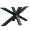 Metalen Matrix poot stalen frame houten tafel zwart demontabel 2 | Kantoormeubelen Nederland