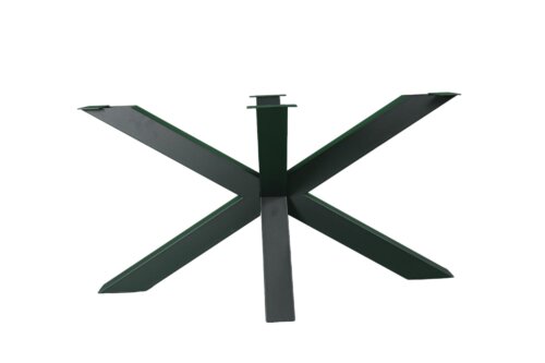 Metalen Matrix poot stalen frame houten tafel zwart demontabel 4 | Kantoormeubelen Nederland