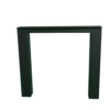 Metalen N poot set stalen frame houten tafel zwart 4 | Kantoormeubelen Nederland