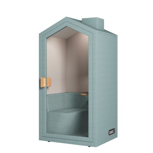 Akoestische Silent box olijfgroen gemeleerd | Kantoormeubelen Nederland