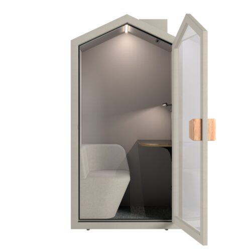 Akoestische Silent box zand gemeleerd 3 | Kantoormeubelen Nederland