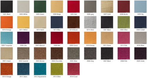 Akoestische bank kleuren 1 | Kantoormeubelen Nederland