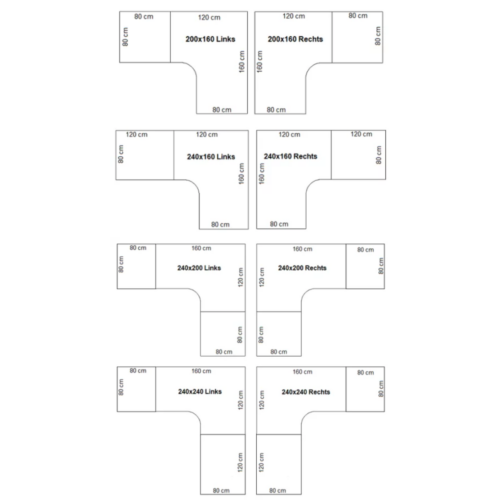 wingbureau TUBE plattegrond | Kantoormeubelen Nederland
