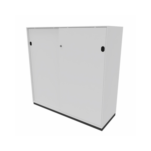 2 store akoestische schuifdeurkast 120 x 117 cm | Kantoormeubelen Nederland