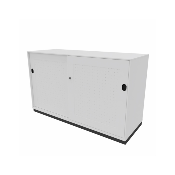 2-store akoestische schuifdeurkast 120 x 72 cm Zwart of Wit - Afbeelding 2