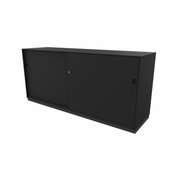 2-store akoestische schuifdeurkast 160 x 72 cm Zwart of Wit - Afbeelding 2