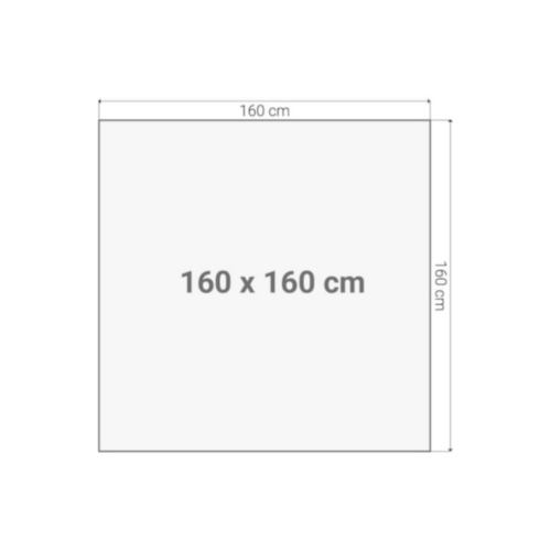 Vergadertafel blad 160x160cm