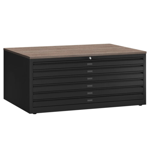 81192 25019 Tekeningladekast A0 Zwart Robson Eiken | Kantoormeubelen Nederland