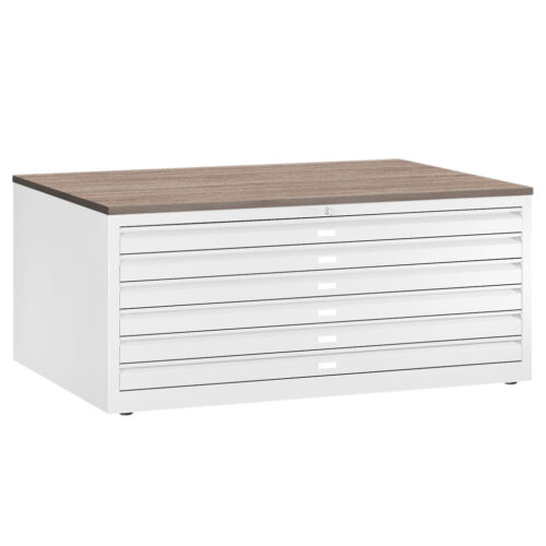 81192 25024 Tekeningladekast A0 Wit Robson Eiken | Kantoormeubelen Nederland