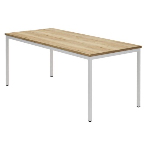 80876 Standaard Tafel Wit Halifax Eiken 1920x1920 | Kantoormeubelen Nederland