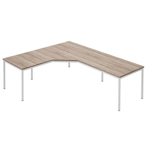 80877 Computerwerkplek Wit Robson Eiken 1920x1920 | Kantoormeubelen Nederland