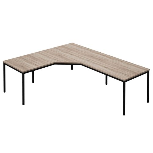 80877 Computerwerkplek Zwart Robson Eiken 1920x1920 | Kantoormeubelen Nederland