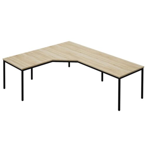 80877 Computerwerkplek Zwart Sonoma Eiken 1920x1920 | Kantoormeubelen Nederland