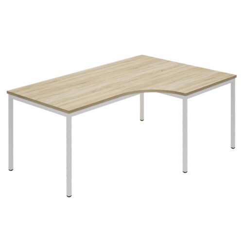 80880 Wing hoekbureau rechts Wit Sonoma Eiken 1920x1920 | Kantoormeubelen Nederland