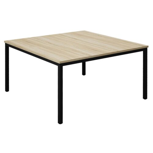 81237 Standaard Kantinetafel Zwart Sonoma Eiken 1920x1920 | Kantoormeubelen Nederland